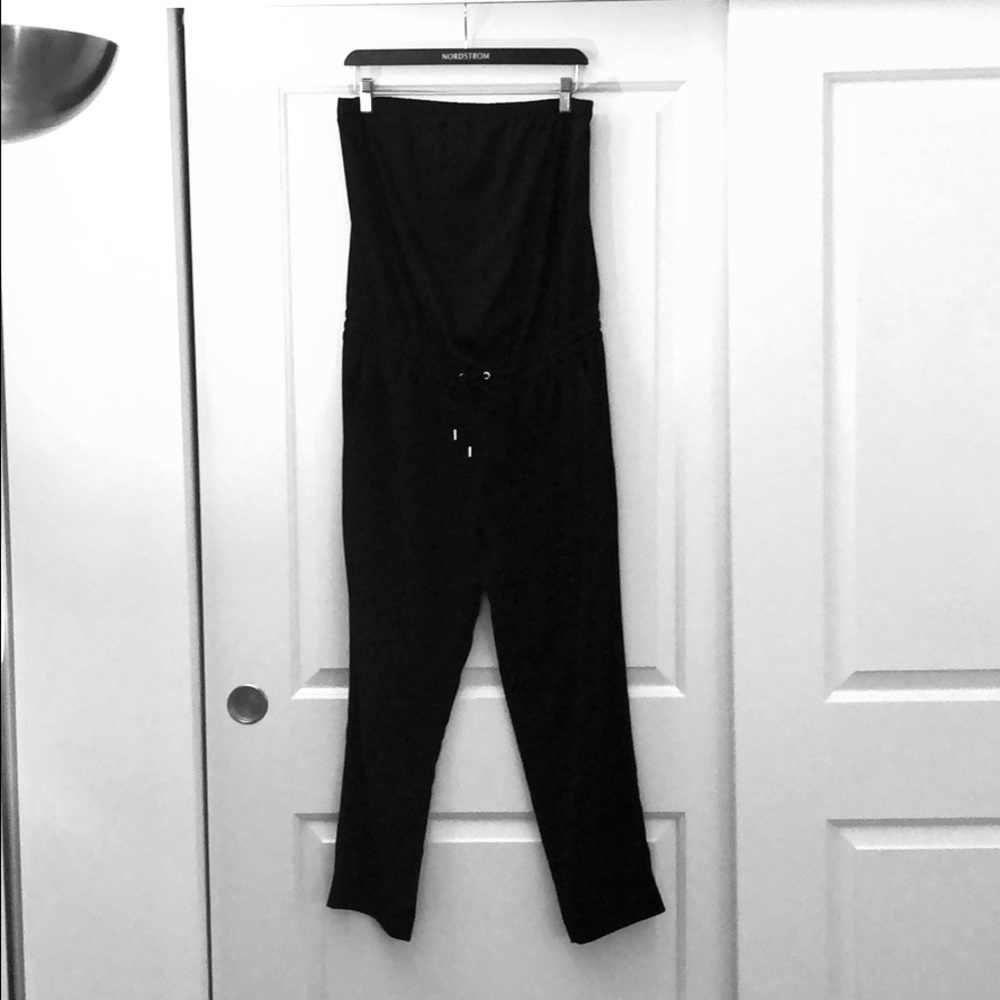 Black sleeveless jumpsuit from Express